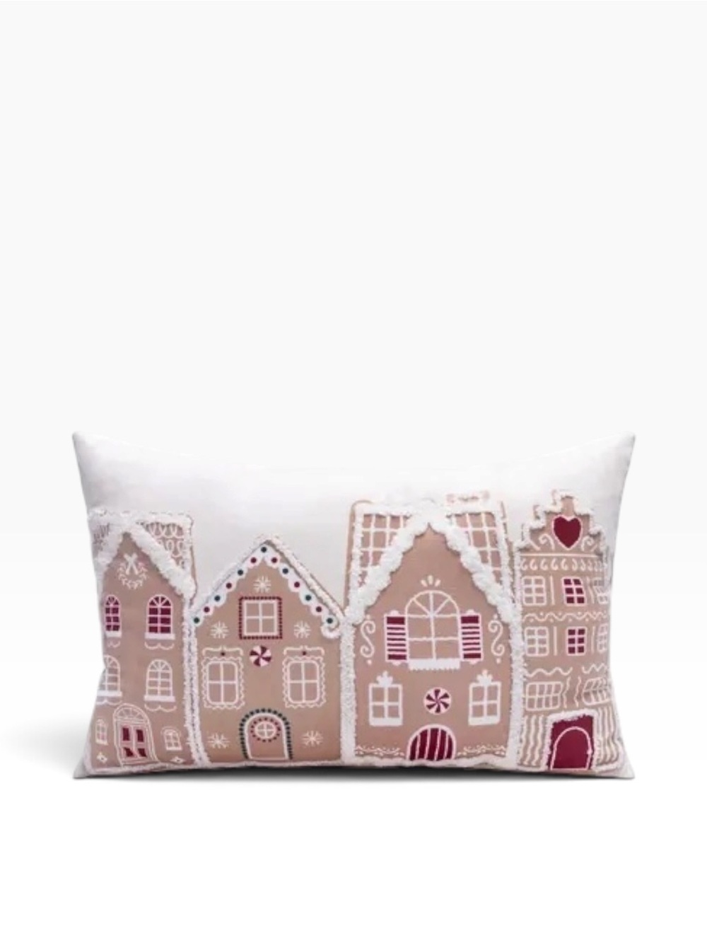 Christmas Gingerbread House Pillow